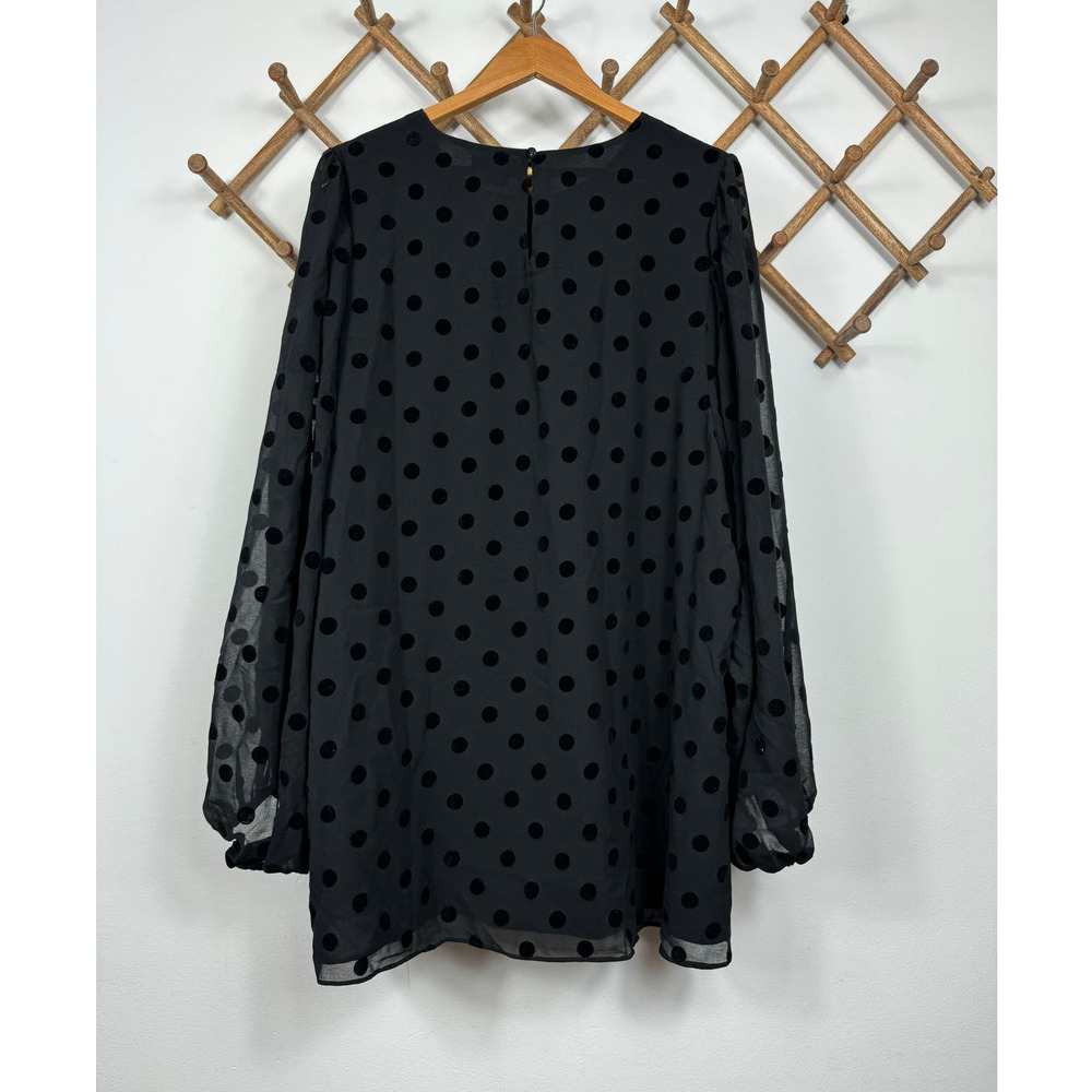 City Chic Zoe Top in Black Polka Dots Size XL/22 - Picture 5 of 8